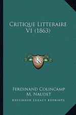 Critique Litteraire V1 (1863)