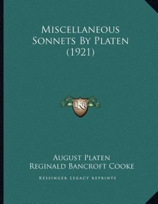 Miscellaneous Sonnets By Platen (1921)