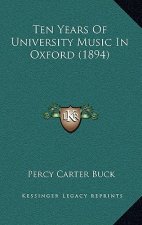 Ten Years Of University Music In Oxford (1894)