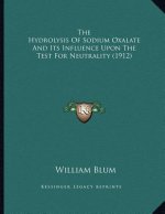 The Hydrolysis Of Sodium Oxalate And Its Influence Upon The Test For Neutrality (1912)