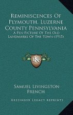 Reminiscences Of Plymouth, Luzerne County Pennsylvania: A Pen Picture Of The Old Landmarks Of The Town (1915)
