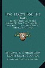 Two Tracts For The Times: The One Entitled Negro Slavery, No Evil; The Other, Is It Expedient To Introduce Slavery Into Kansas? (1855)