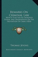Remarks On Criminal Law: With A Plan For An Improved System, And Observations On The Prevention Of Crime (1834)