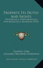 Property, Its Duties And Rights: Historically, Philosophically And Religiously Regarded (1915)