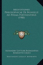 Meditationes Philosophicae De Nunullis Ad Poema Pertinentibus (1900)