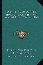 Opmerkingen Over De Huwelijksplichten Van Art. 161 Burg. Wetb. (1880)