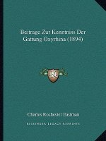 Beitrage Zur Kenntniss Der Gattung Oxyrhina (1894)