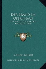 Der Brand Im Opernhaus: Ein Nachtstuck In Drei Aufzugen (1922)
