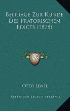 Beitrage Zur Kunde Des Pratorischen Edicts (1878)