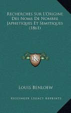 Recherches Sur L'Origine Des Noms De Nombre Japhetiques Et Semitiques (1861)