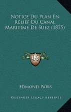 Notice Du Plan En Relief Du Canal Maritime De Suez (1875)