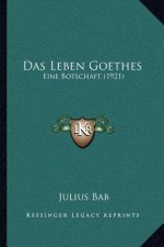 Das Leben Goethes: Eine Botschaft (1921)
