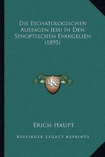 Die Eschatologischen Aussagen Jesu In Den Synoptischen Evangelien (1895)