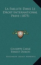 La Faillite Dans Le Droit International Prive (1875)