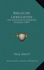 Biblische Liebeslieder: Das Sogenannte Hohelied Salomos (1907)
