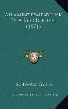 Allamintezmenyeink Es A Kor Igenyei (1871)