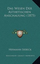 Das Wesen Der Asthetischen Anschauung (1875)