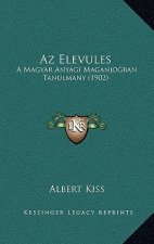 Az Elevules: A Magyar Anyagi Maganjogban Tanulmany (1902)