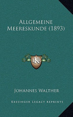 Allgemeine Meereskunde (1893)