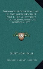 Baumwollproduktion Und Pflanzungswirtschaft, Part 1, Die Sklavenzeit: In Den Nordamerikanischen Sudstaaten (1897)