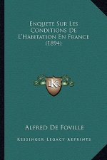 Enquete Sur Les Conditions De L'Habitation En France (1894)