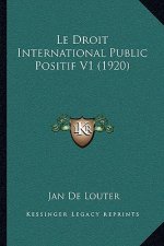 Le Droit International Public Positif V1 (1920)