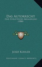 Das Autorrecht: Eine Zivilistische Abhandlung (1880)