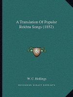 A Translation of Popular Rekhtu Songs (1852)
