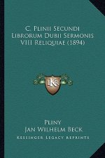 C. Plinii Secundi Librorum Dubii Sermonis VIII Reliquiae (1894)