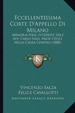 Eccellentissima Corte D'Appello Di Milano: Memoria Nell' Interesse Dell' Avv. Carlo Nasi, Parte Civile Nella Causa Contro (1888)