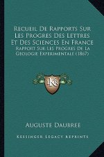Recueil de Rapports Sur Les Progres Des Lettres Et Des Sciences En France: Rapport Sur Les Progres de La Geologie Experimentale (1867)