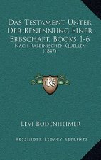 Das Testament Unter Der Benennung Einer Erbschaft, Books 1-6: Nach Rabbinischen Quellen (1847)