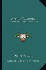 Aegri Somnia: Pensees Et Caracteres (1889)