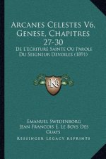 Arcanes Celestes V6, Genese, Chapitres 27-30: De L'Ecriture Sainte Ou Parole Du Seigneur Devoiles (1891)