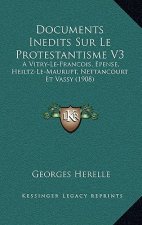 Documents Inedits Sur Le Protestantisme V3: A Vitry-Le-Francois, Epense, Heiltz-Le-Maurupt, Nettancourt Et Vassy (1908)