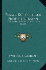 Ersatz Kurzzeitiger Freiheitsstrafen: Eine Kriminalpolitische Studie (1889)