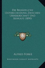 Die Begriffliche Unterscheidung Zwischen Urheberschaft Und Beihulfe (1890)