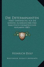 Die Determinanten: Nebst Anwendung Auf Die Loesung Algebraischer Und Analytisch-Geometrischer Aufgaben (1883)