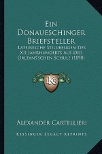 Ein Donaueschinger Briefsteller: Lateinische Stilubengen Des XII Jahrhunderts Aus Der Orleans'schen Schule (1898)