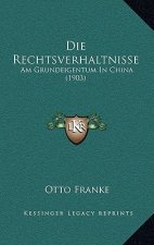 Die Rechtsverhaltnisse: Am Grundeigentum In China (1903)