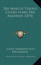 Des Marcus Tullius Cicero Lehre Der Akademie (1874)