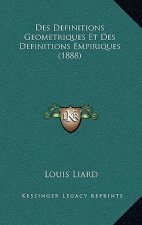 Des Definitions Geometriques Et Des Definitions Empiriques (1888)