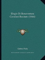 Elogio Di Bonaventura Cavalieri Recitato (1844)