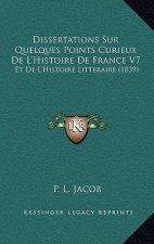 Dissertations Sur Quelques Points Curieux De L'Histoire De France V7: Et De L'Histoire Litteraire (1839)