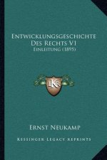 Entwicklungsgeschichte Des Rechts V1: Einleitung (1895)