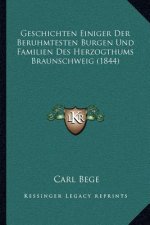 Geschichten Einiger Der Beruhmtesten Burgen Und Familien Des Herzogthums Braunschweig (1844)