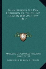 Erinnerungen Aus Den Feldzugen In Italien Und Ungarn 1848 Und 1849 (1861)