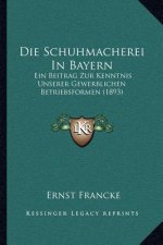 Die Schuhmacherei In Bayern: Ein Beitrag Zur Kenntnis Unserer Gewerblichen Betriebsformen (1893)