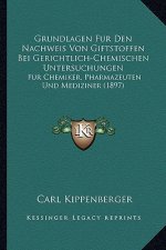 Grundlagen Fur Den Nachweis Von Giftstoffen Bei Gerichtlich-Chemischen Untersuchungen: Fur Chemiker, Pharmazeuten Und Mediziner (1897)