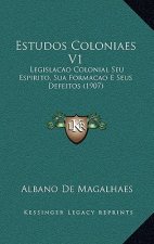 Estudos Coloniaes V1: Legislacao Colonial Seu Espirito, Sua Formacao E Seus Defeitos (1907)